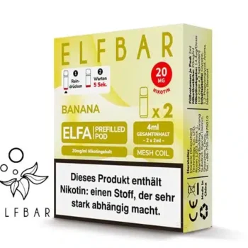 Elf Bar Elfa Banane Pods 2x 600 Züge