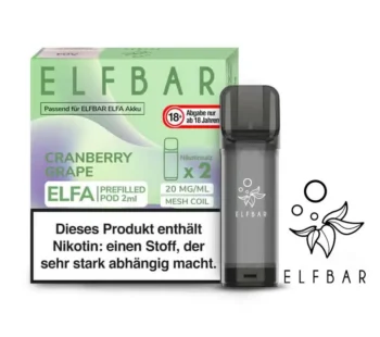 Elf Bar Elfa Cranberry Grape Pods 2x 600 Züge