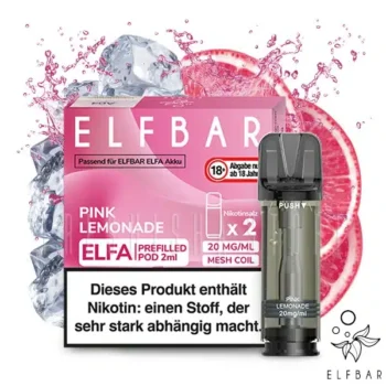 Elf Bar Elfa Pink Lemonade Pods 2x 600 Züge