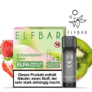 Elf Bar Elfa Strawberry Kiwi Pods 2x 600 Züge